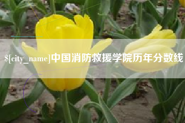 台州中国消防救援学院历年分数线