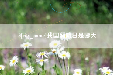 台州我国消防日是哪天