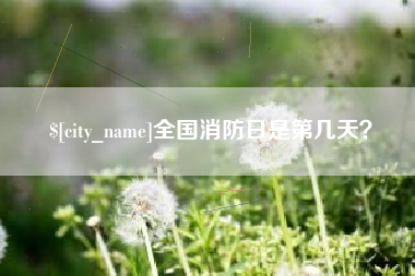 台州全国消防日是第几天？