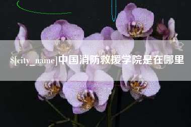 台州中国消防救援学院是在哪里