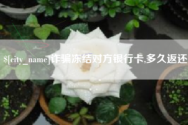 台州诈骗冻结对方银行卡,多久返还