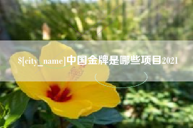 台州中国金牌是哪些项目2021