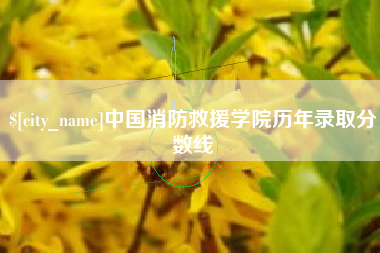 台州中国消防救援学院历年录取分数线