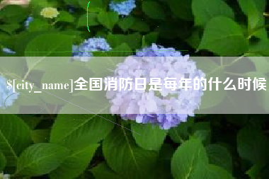 台州全国消防日是每年的什么时候