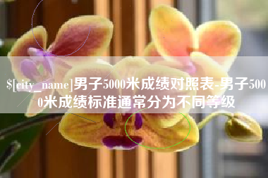 台州男子5000米成绩对照表-男子5000米成绩标准通常分为不同等级
