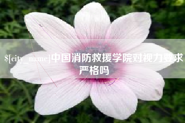 台州中国消防救援学院对视力要求严格吗