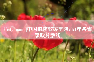 台州中国消防救援学院2021年各省录取分数线