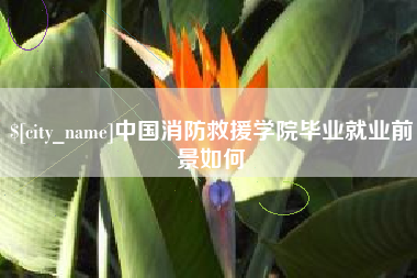 台州中国消防救援学院毕业就业前景如何