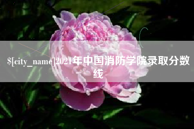 台州2021年中国消防学院录取分数线