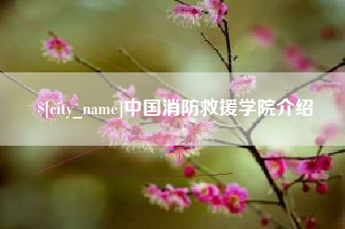 台州中国消防救援学院介绍