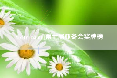 台州第七届亚冬会奖牌榜