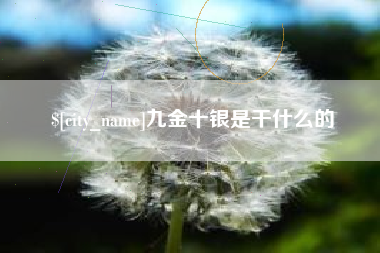 台州九金十银是干什么的