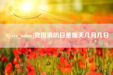 台州我国消防日是哪天几月几日