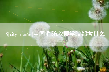 台州中国消防救援学院都考什么