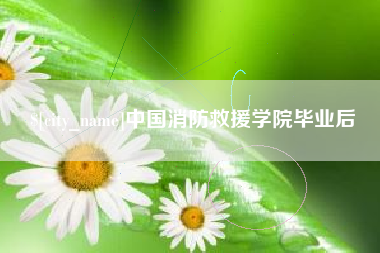 台州中国消防救援学院毕业后