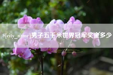 台州男子五千米世界冠军奖金多少