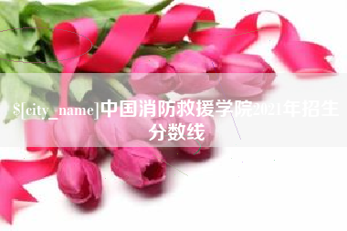 台州中国消防救援学院2021年招生分数线