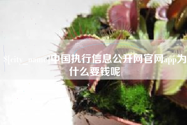 台州中国执行信息公开网官网app为什么要钱呢