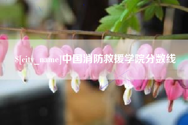 台州中国消防救援学院分数线